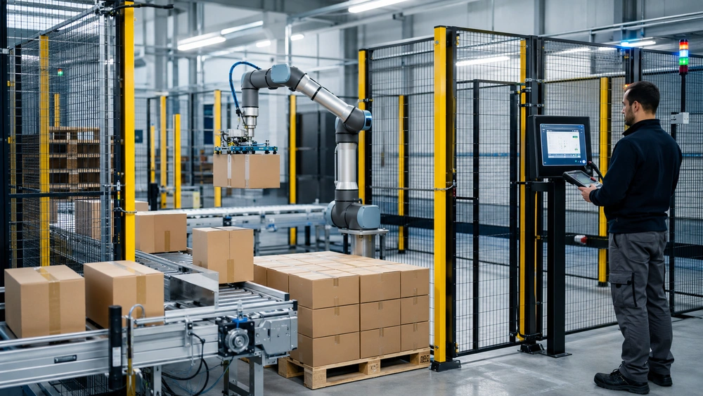 Menentukan konfigurasi stasiun JAKA Palletizing